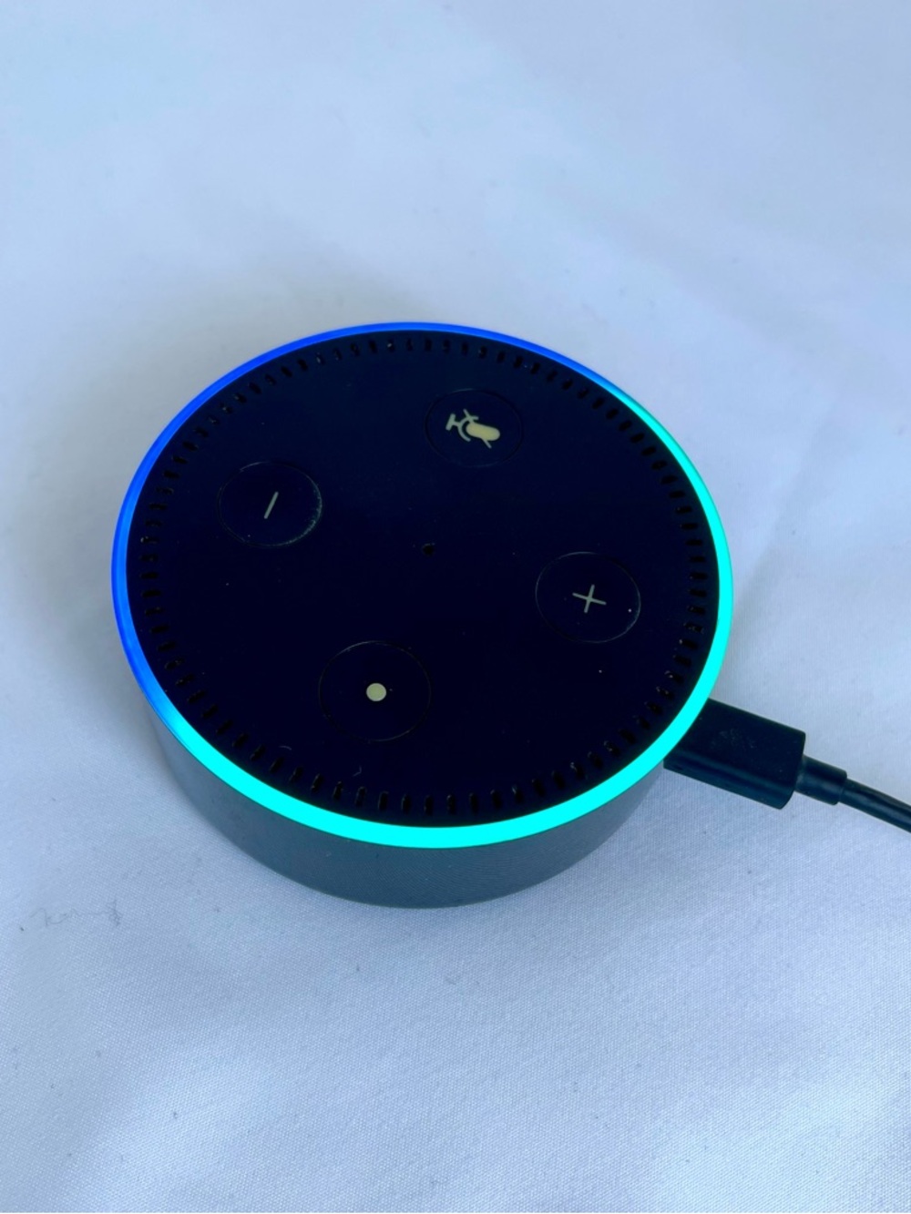 Amazon Echo Dot (2nd Generation) Smart Speaker Cord & Plug Black Works!